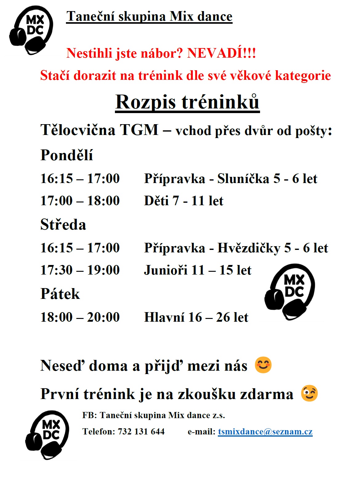 Rozdělení lekcí 2024/2025